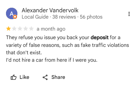 Google review screenshot 9